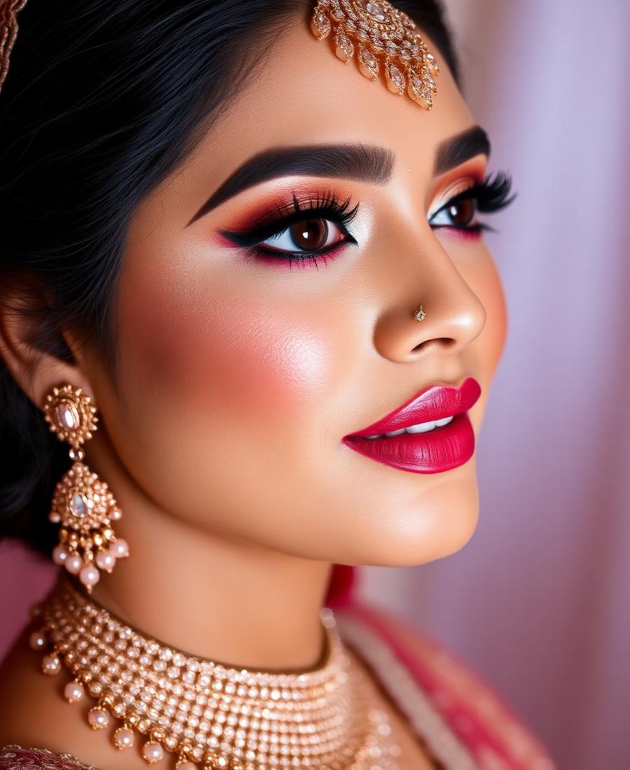 Bridal makeup portrait